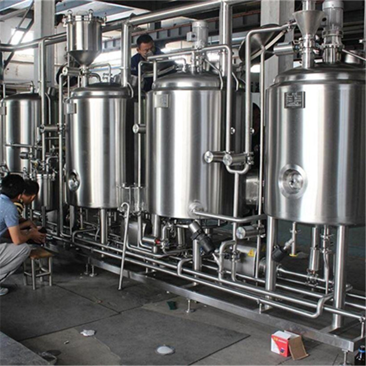 4 vessel brewhouse of beer brewing equipment