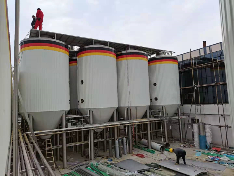 WEMAC 5000L 10000L Double wall jacketed stainless steel beer fermentation tanks sale well ZXF
